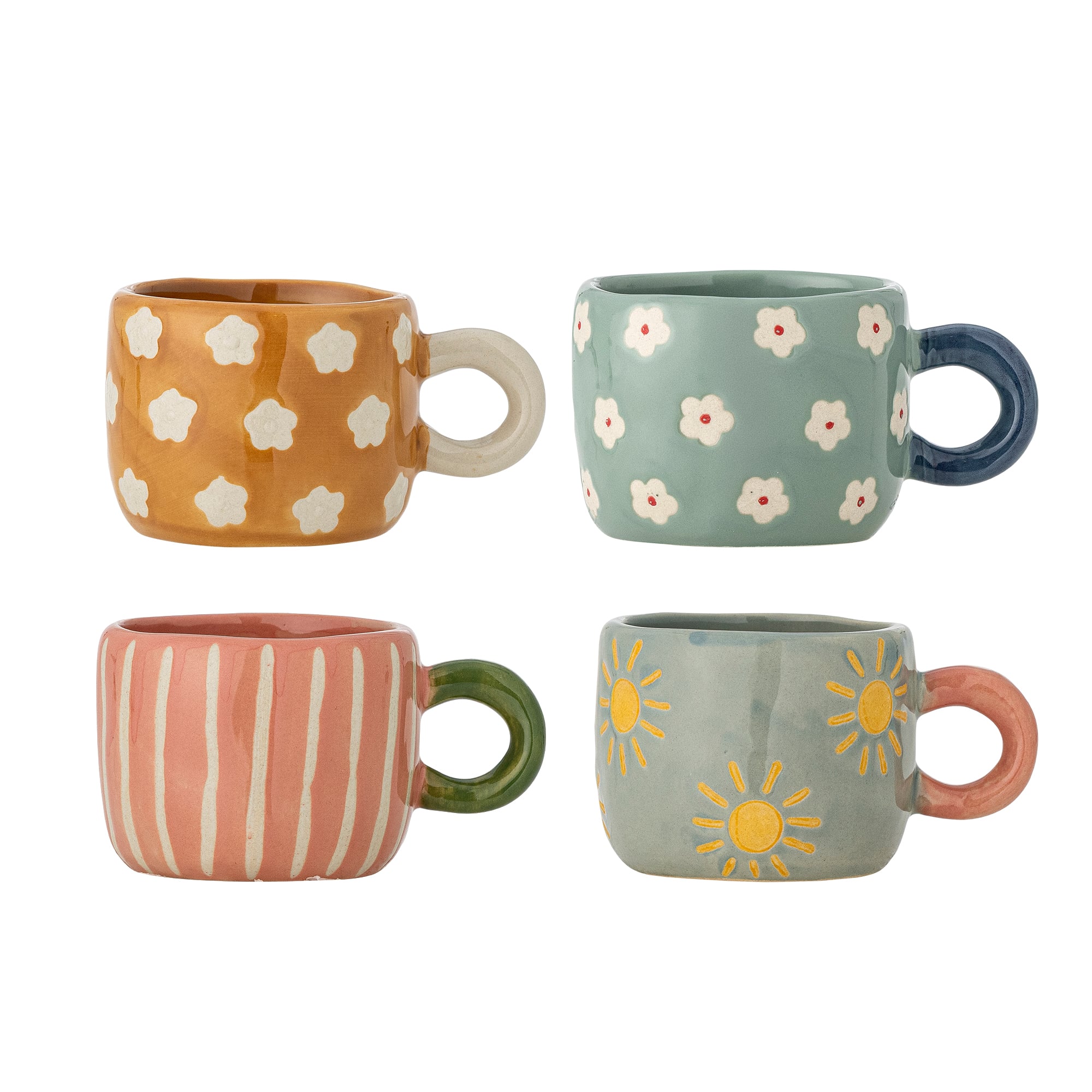 Bloomingville – Nini Tasse – mehrfarbig – 4er-Set – Multipack