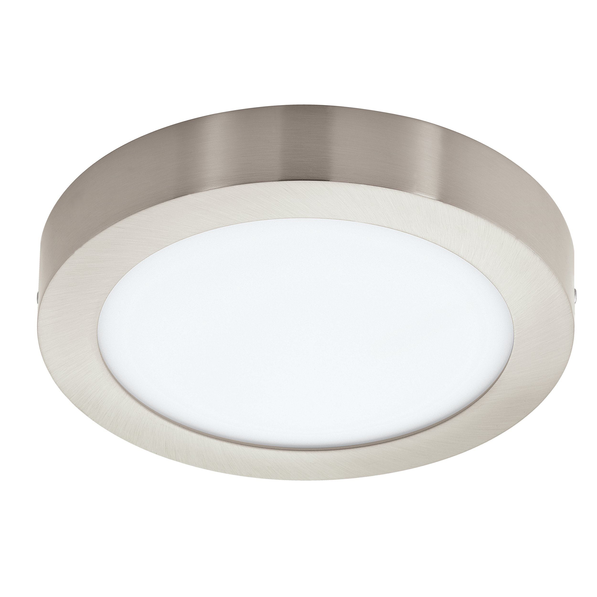 EGLO Fueva-Z Deckenleuchte Ø21 – Gebürsteter Stahl mit Zigbee & Bluetooth