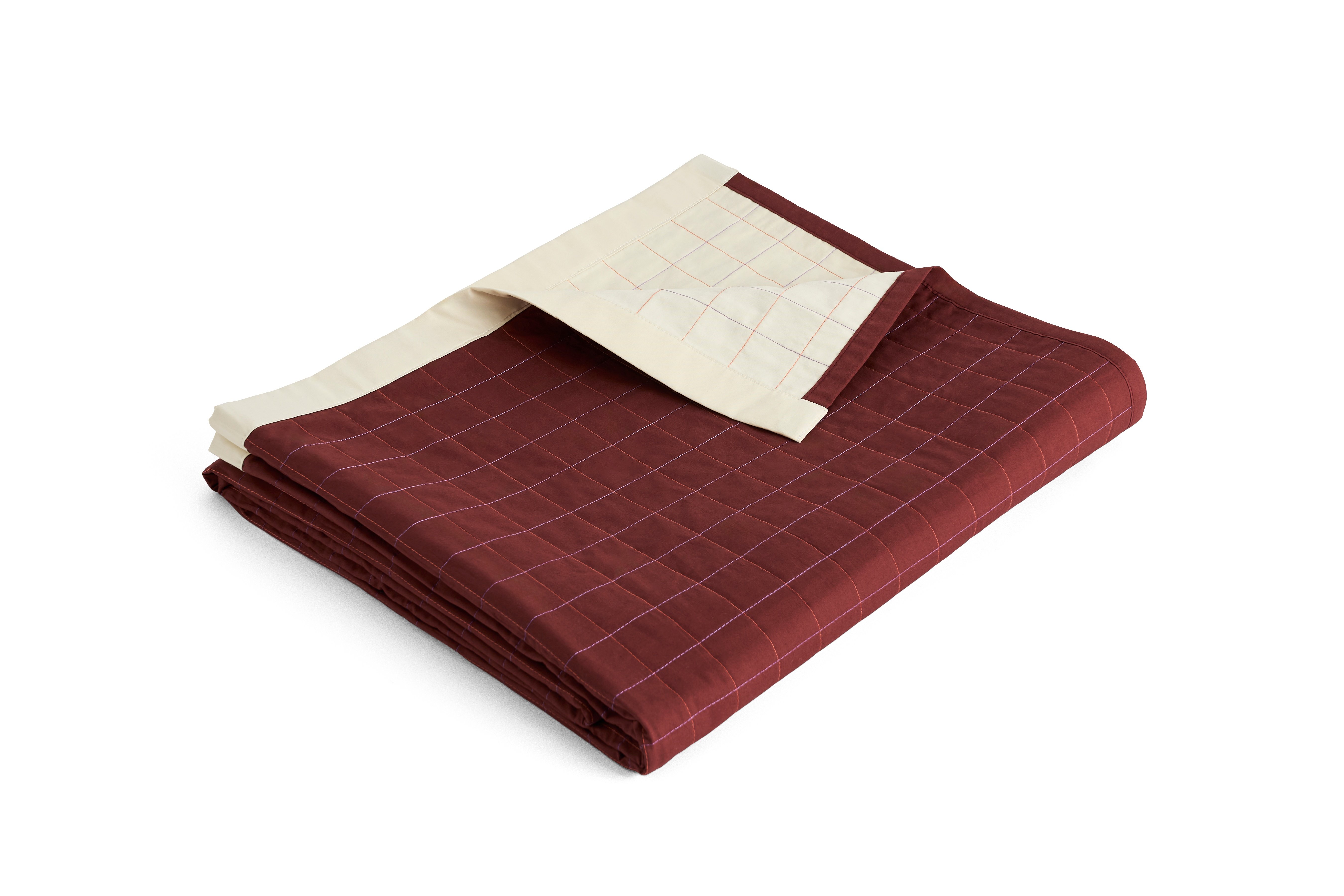 HAY - Dori Tagesdecke - B195 x L245 cm - Kastanienrot
