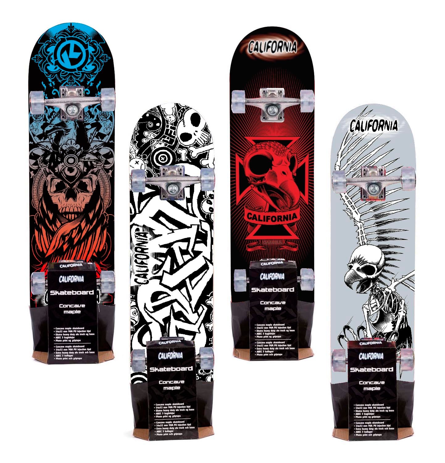 California - Concave Maple Skateboard (24306)