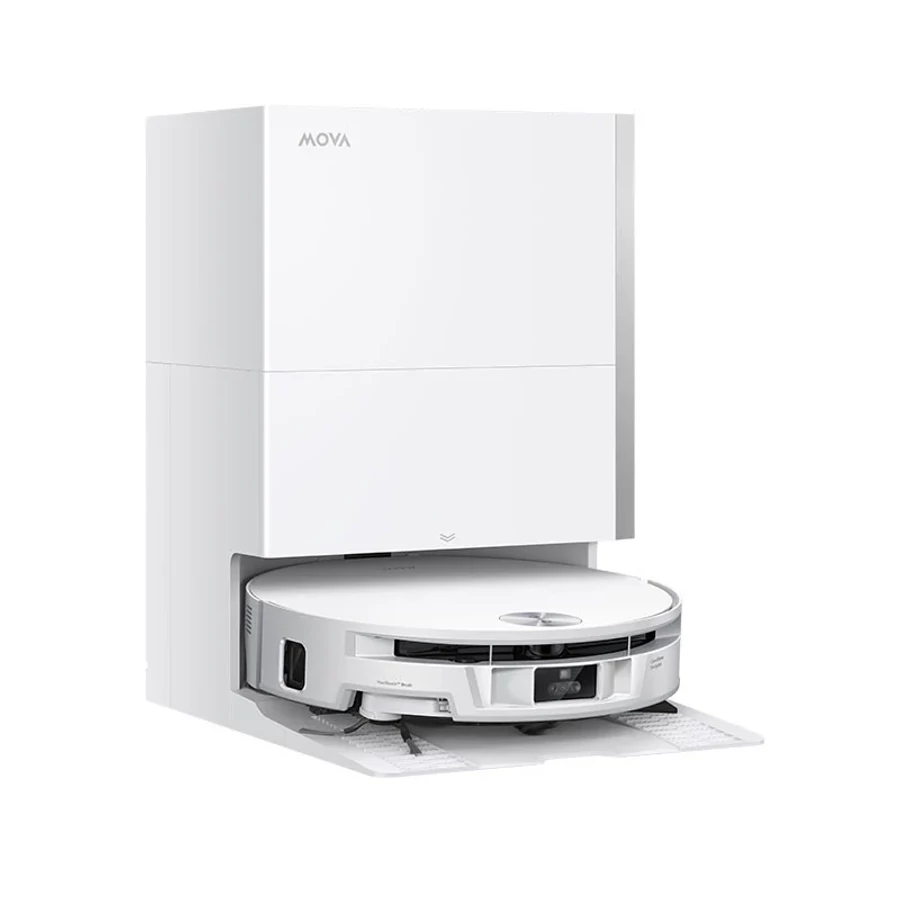 MOVA S70 Pro Roller Saugroboter mit All-in-One-Ladestation – Weiß