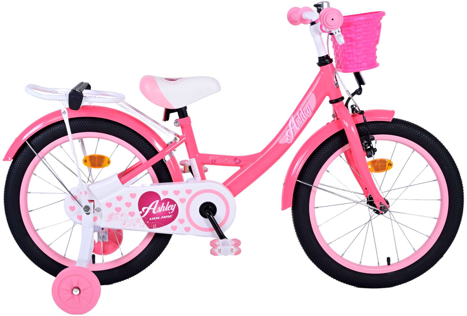 Volare – Kinderfahrrad 18" – Ashley Dunkelrosa