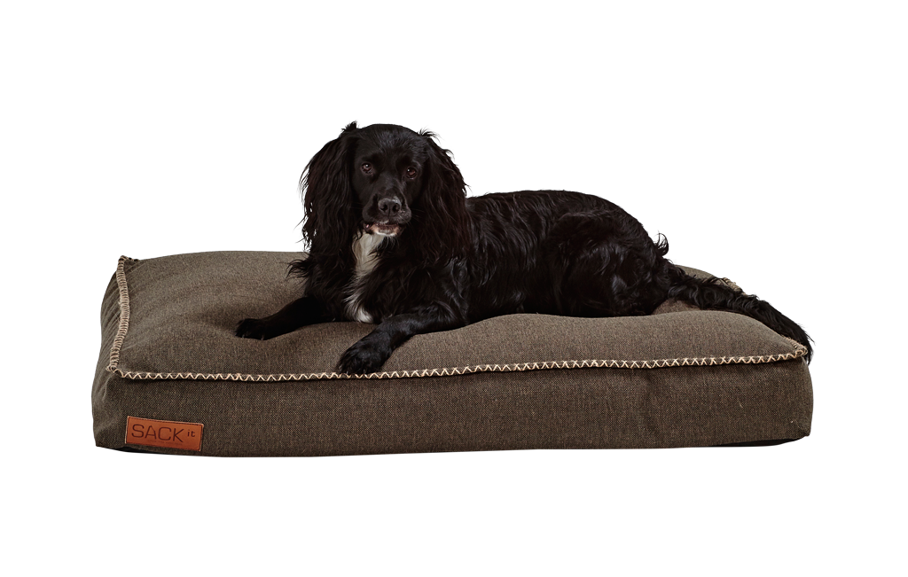 SACKit - Hundebett Large - 120x80x15 cm - Cobana Braun