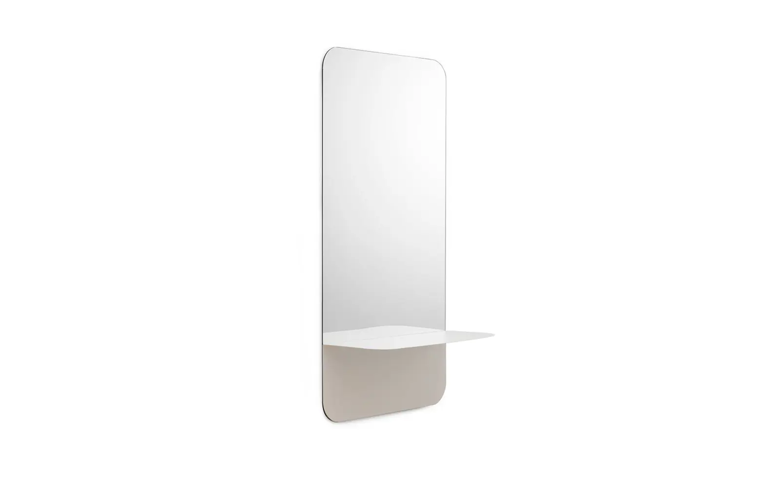 Normann Copenhagen - Horizon Spiegel Vertikal - 80x40 cm - Weiß