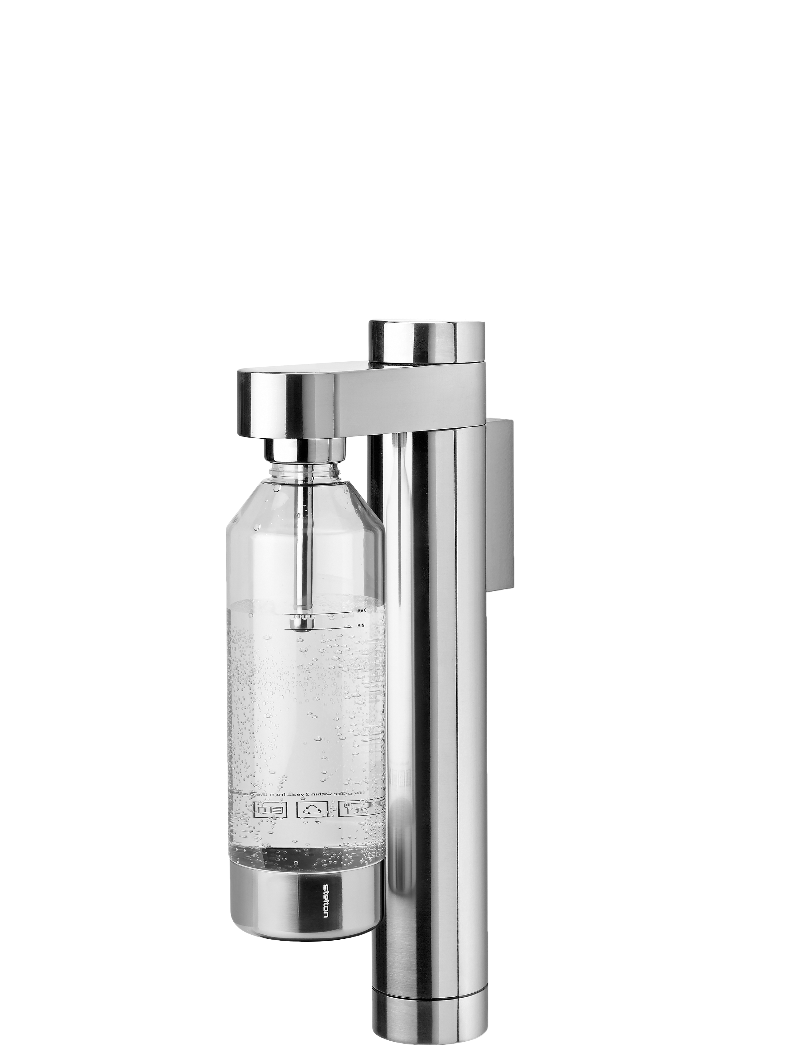 Stelton - Brus Wandmontierter Wassersprudler (Edelstahl)