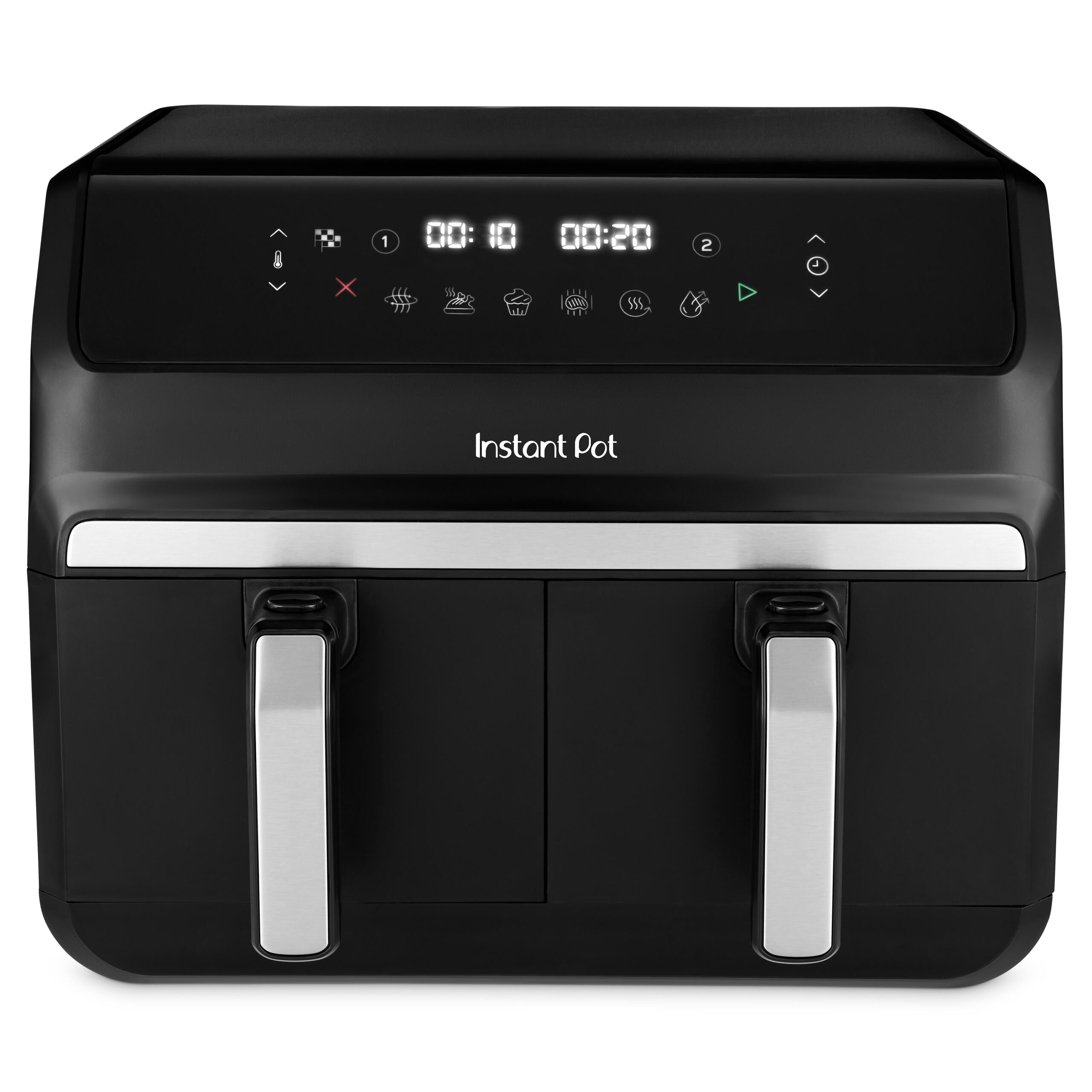 Instant - Airfryer - 8L Vortex Dual Drawer EU, Stainless Steel / Black - 140-3150-01-EU