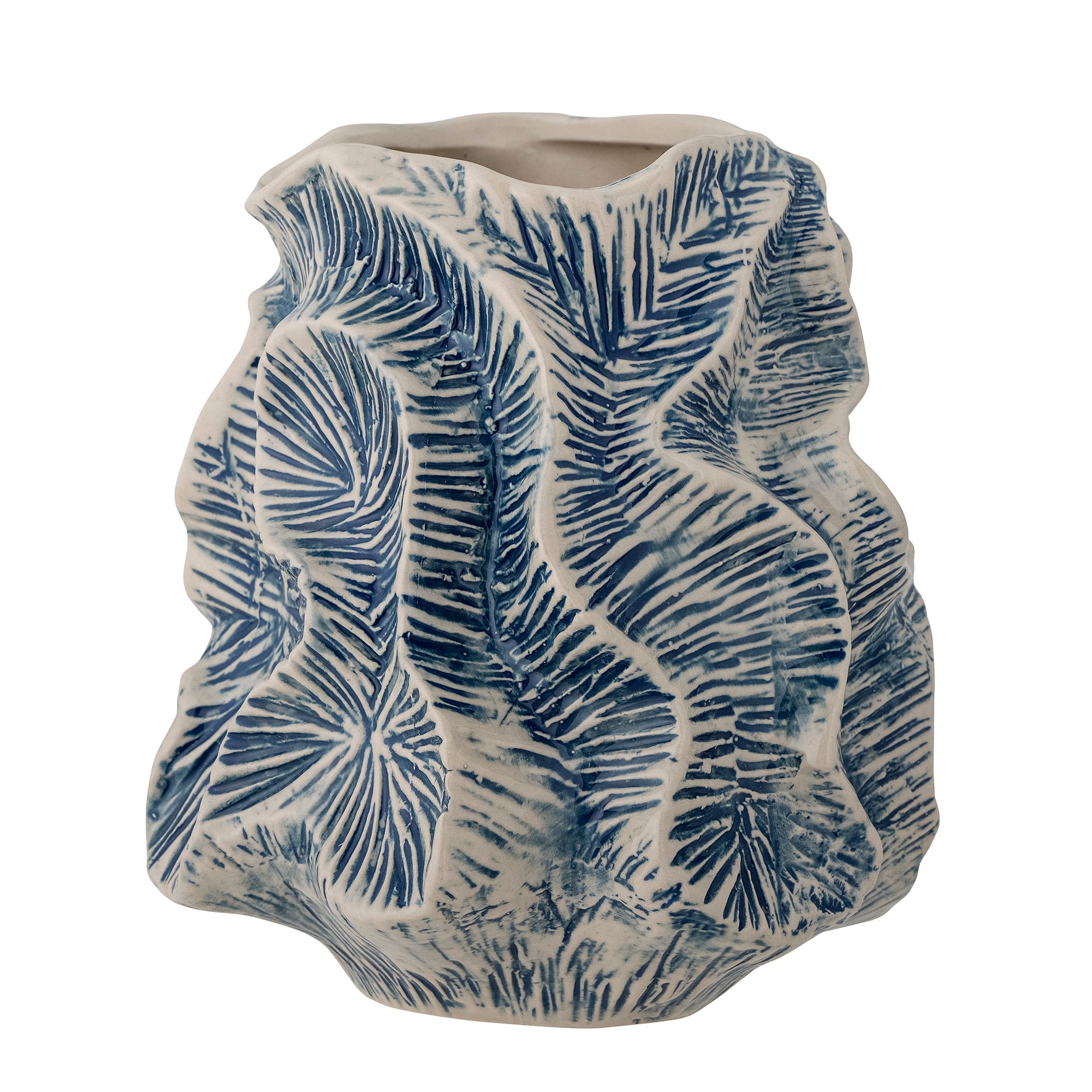 Creative Collection - Guxi Vase H19,5 cm - Blaues Steinzeug