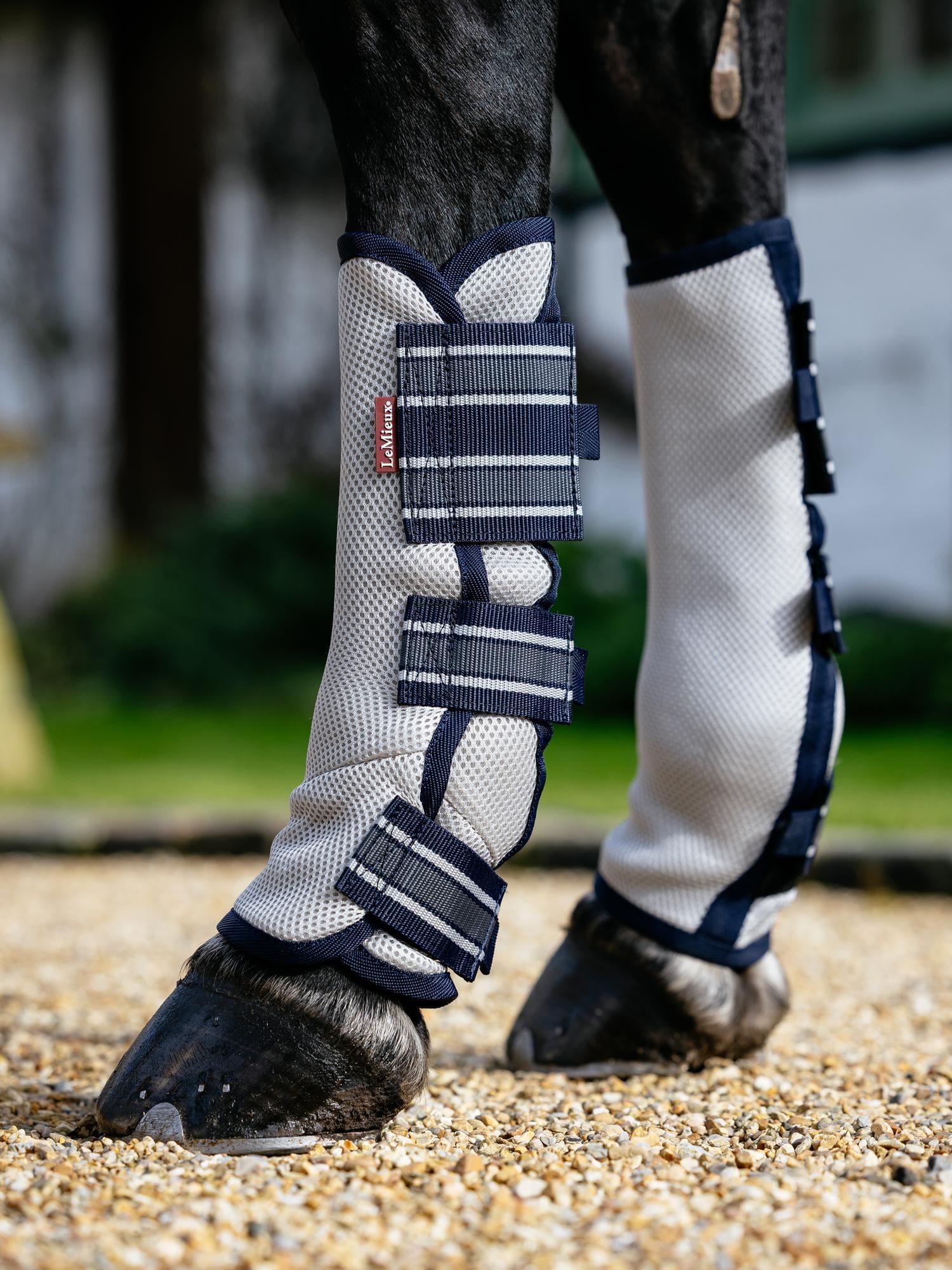 Lemieux - Arika Mesh Fly Boots - Navy/Grey - Pony