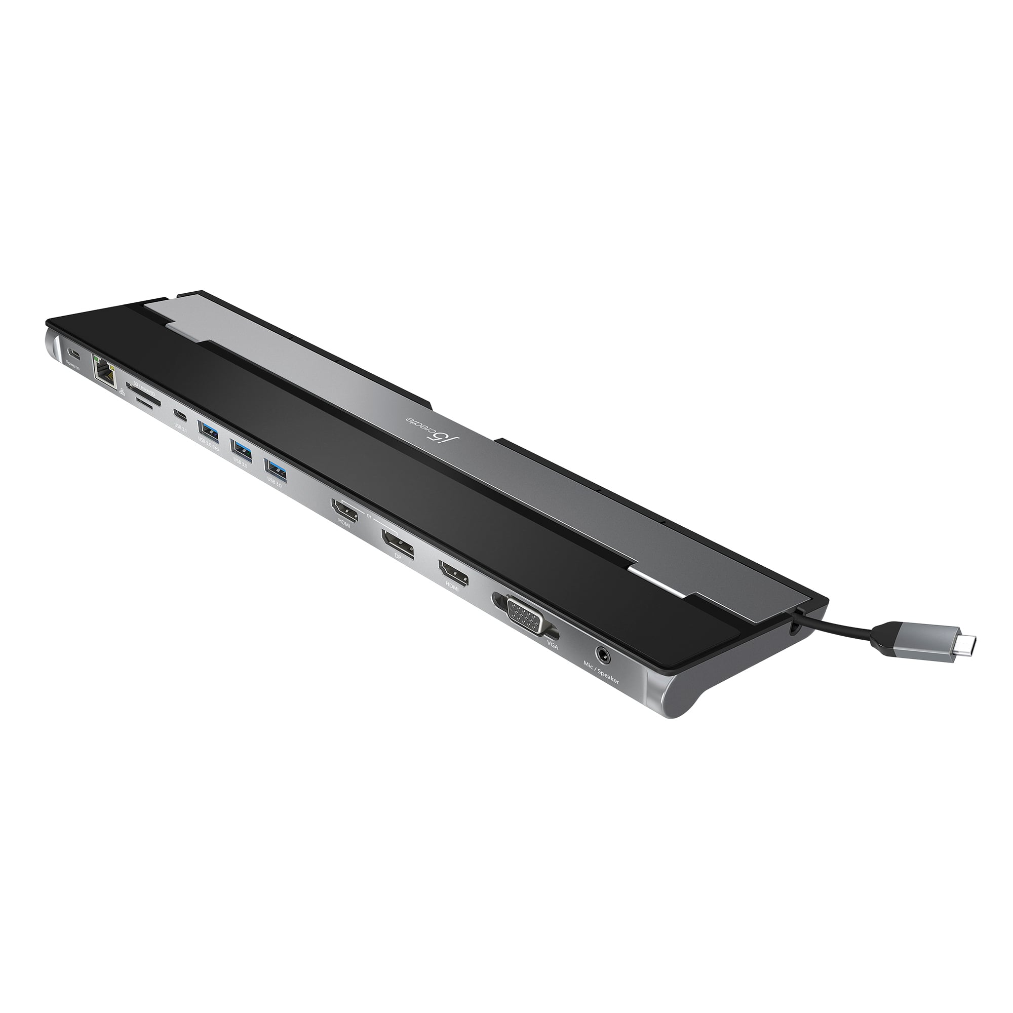J5create - USB-C Triple Display Docking Station With 100W PD Adapter - EU