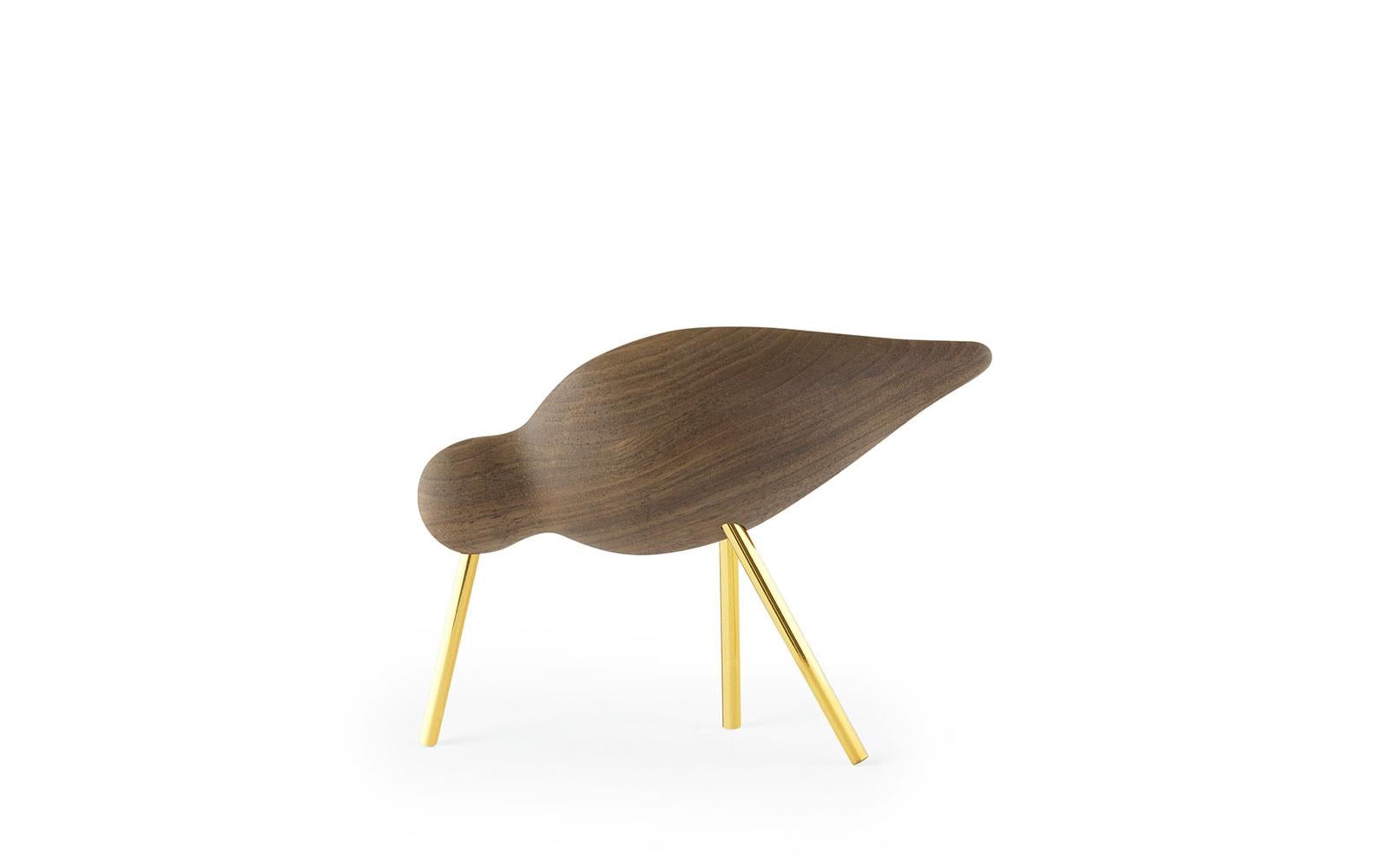 Normann Copenhagen - Shorebird - Medium - Walnuss/Messing