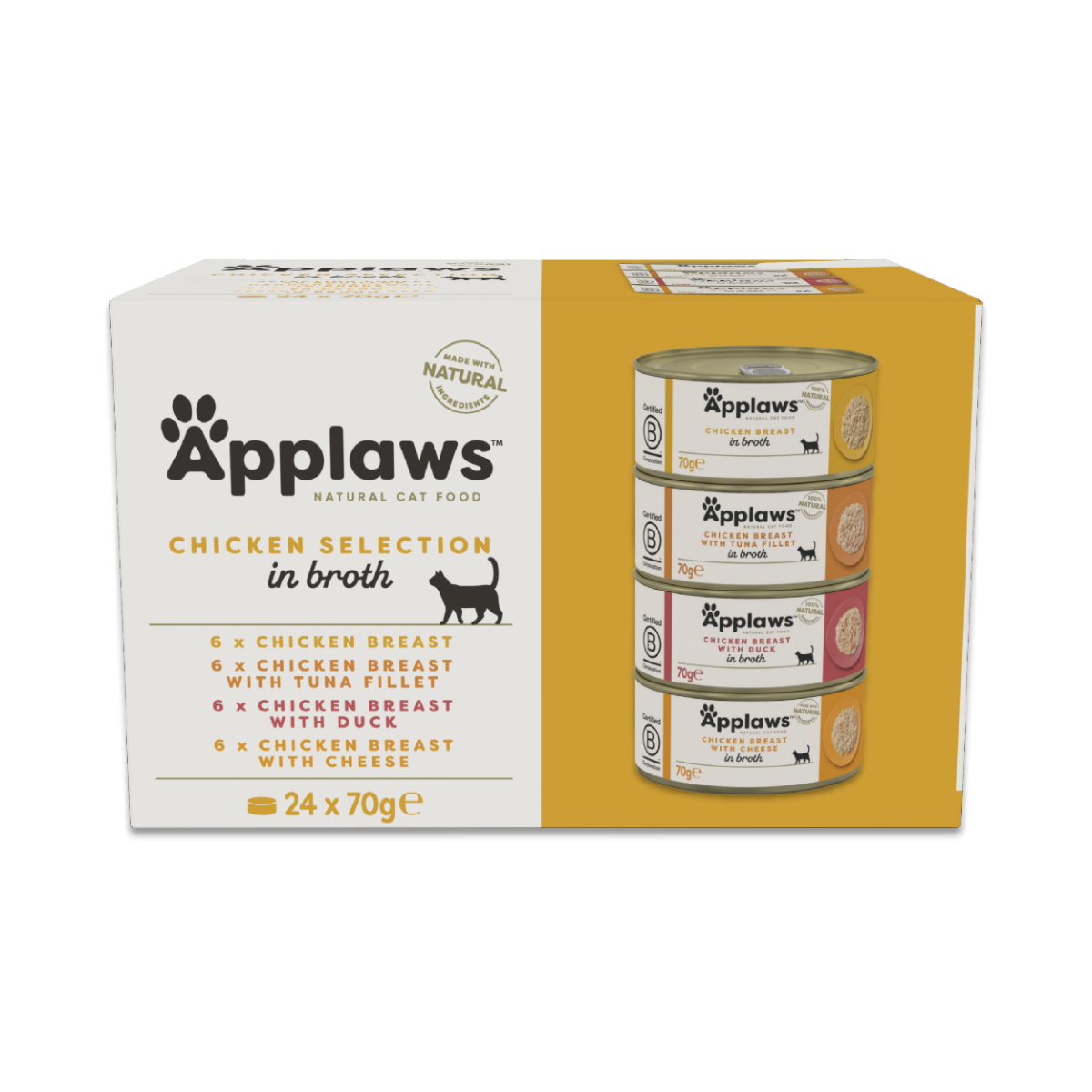 Applaws - Multipack Chicken Broth Selection - 24x70g