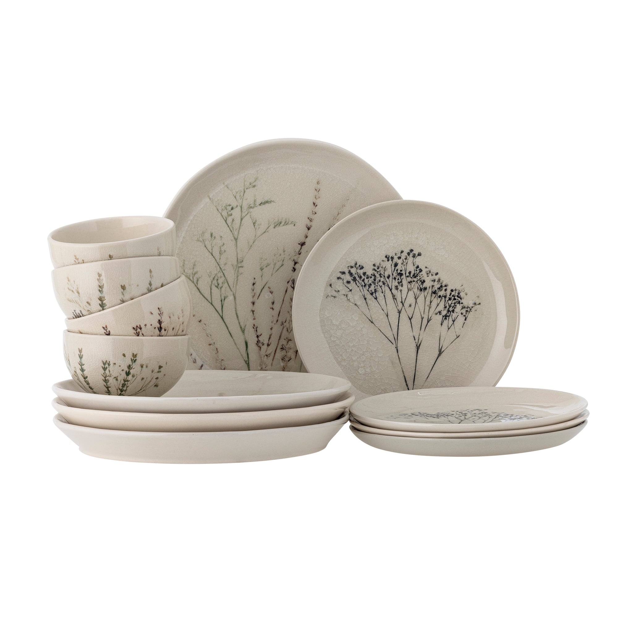 Bloomingville - Bea Geschirrset - Natur - Steingut