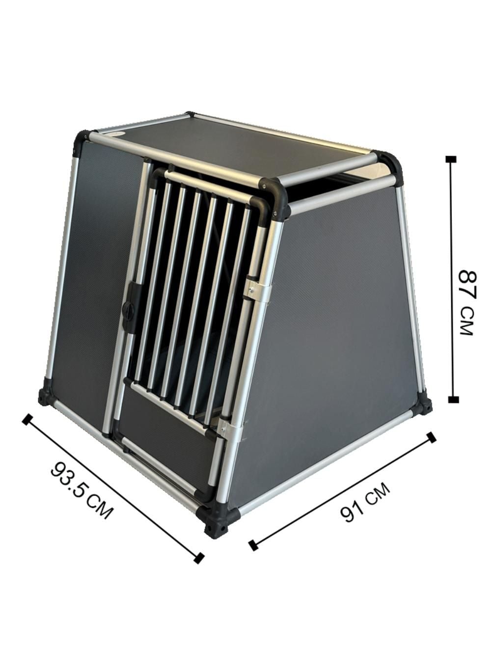 Nordic paws - Transport cage - Alu - XXXL - 93x91x87cm