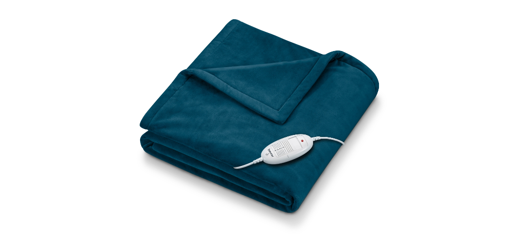 Beurer - Heizdecke Cozy HD 75 - Ozeanblau - 3 Jahre Garantie