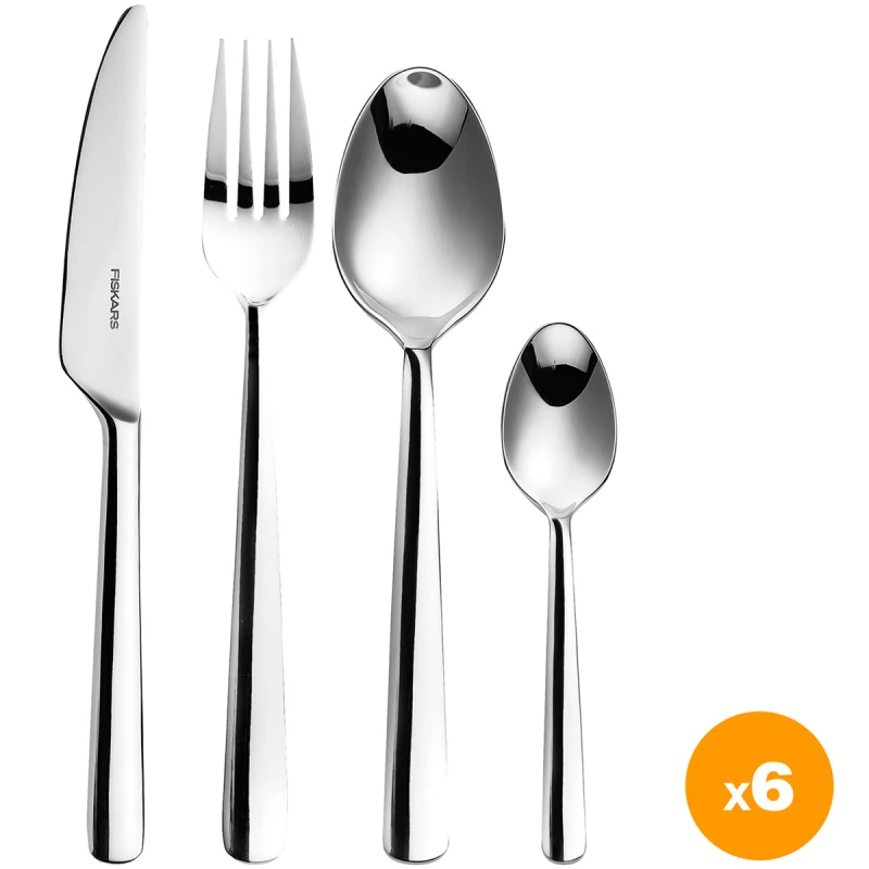 Fiskars - FunctionalForm Besteck Geschenkbox - 24-teilig - Edelstahl