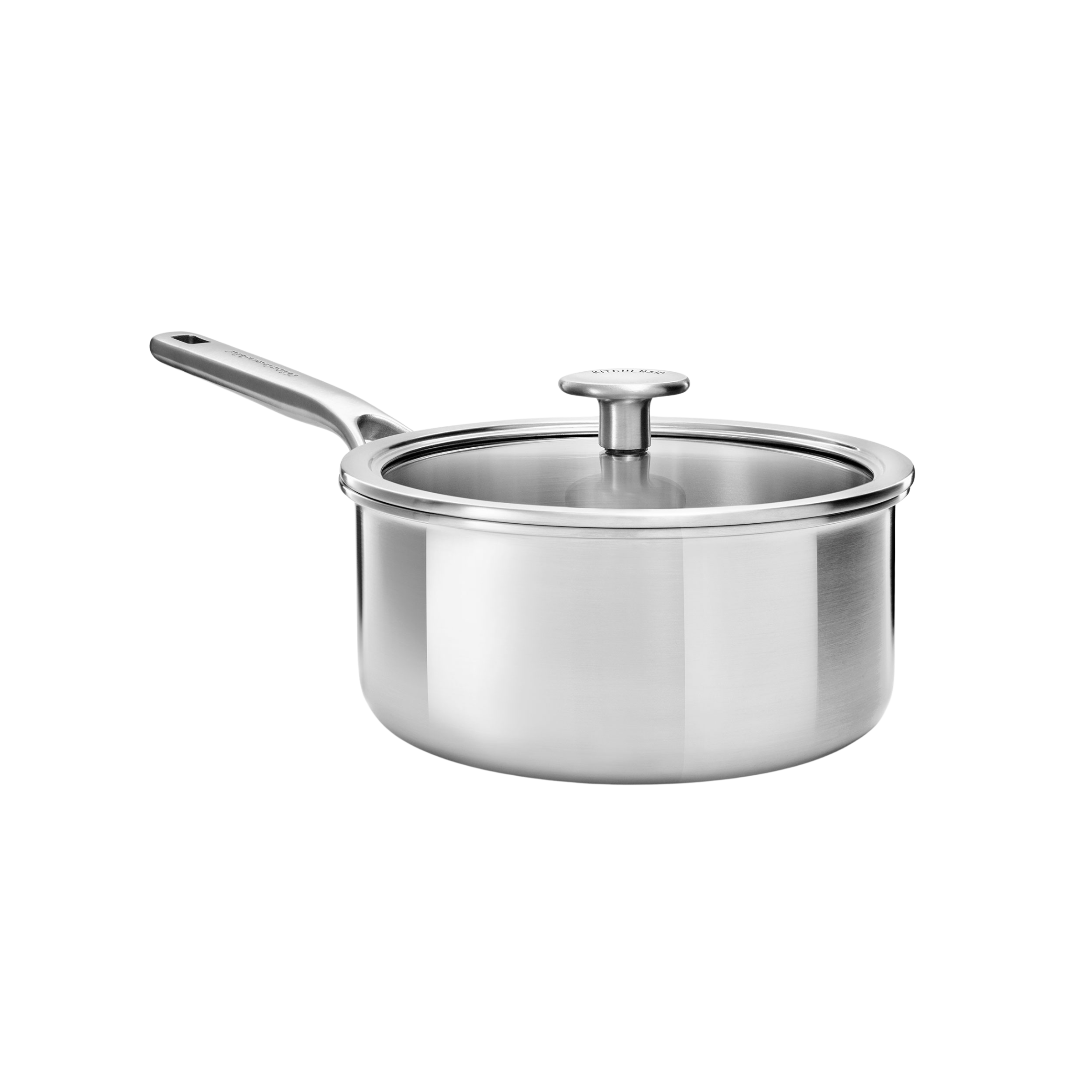 KitchenAid - Multiply Saucepan with Lid - Silver - 16 cm