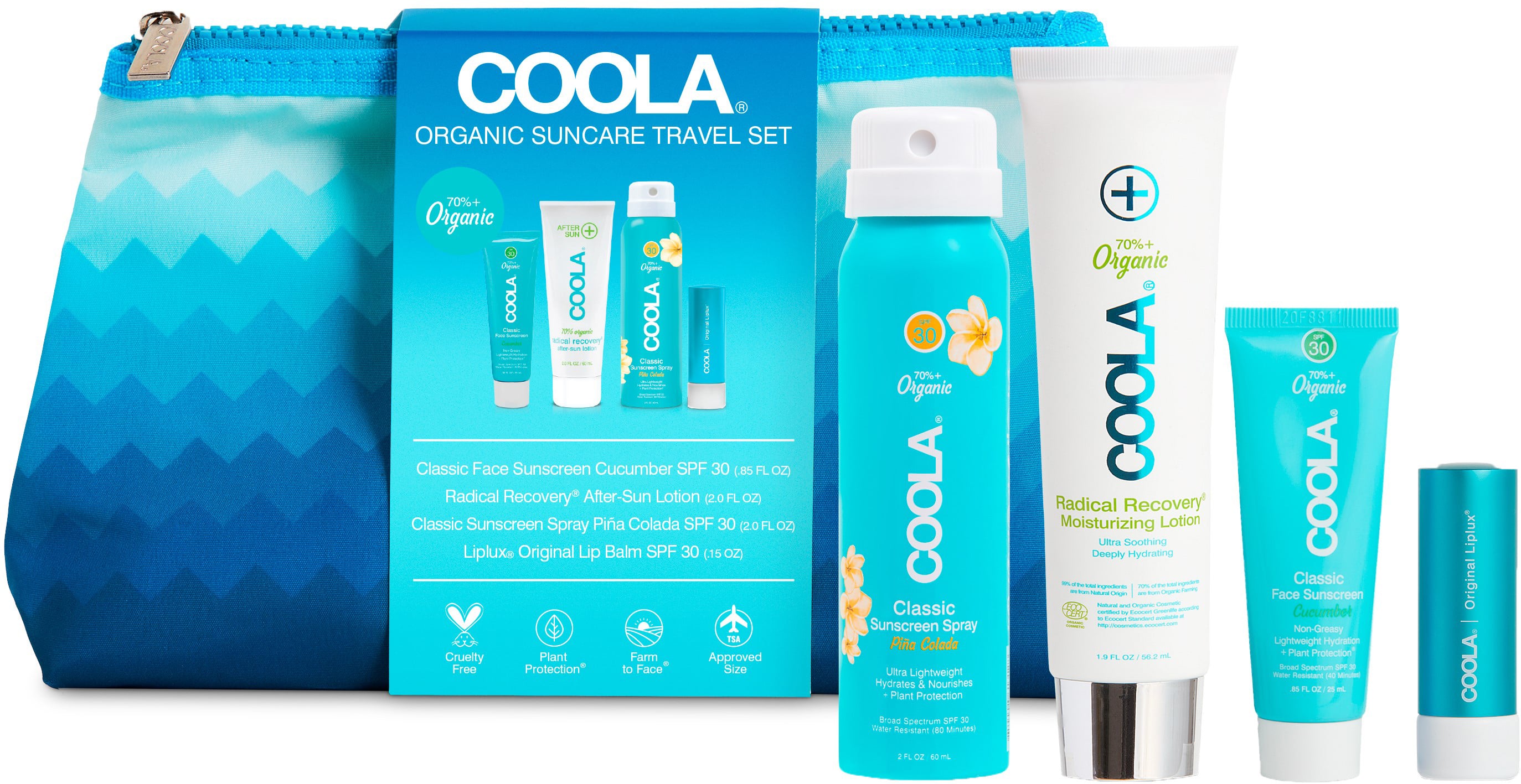 Coola - Signature 4 Piece Travel Kit - Travel-sized
