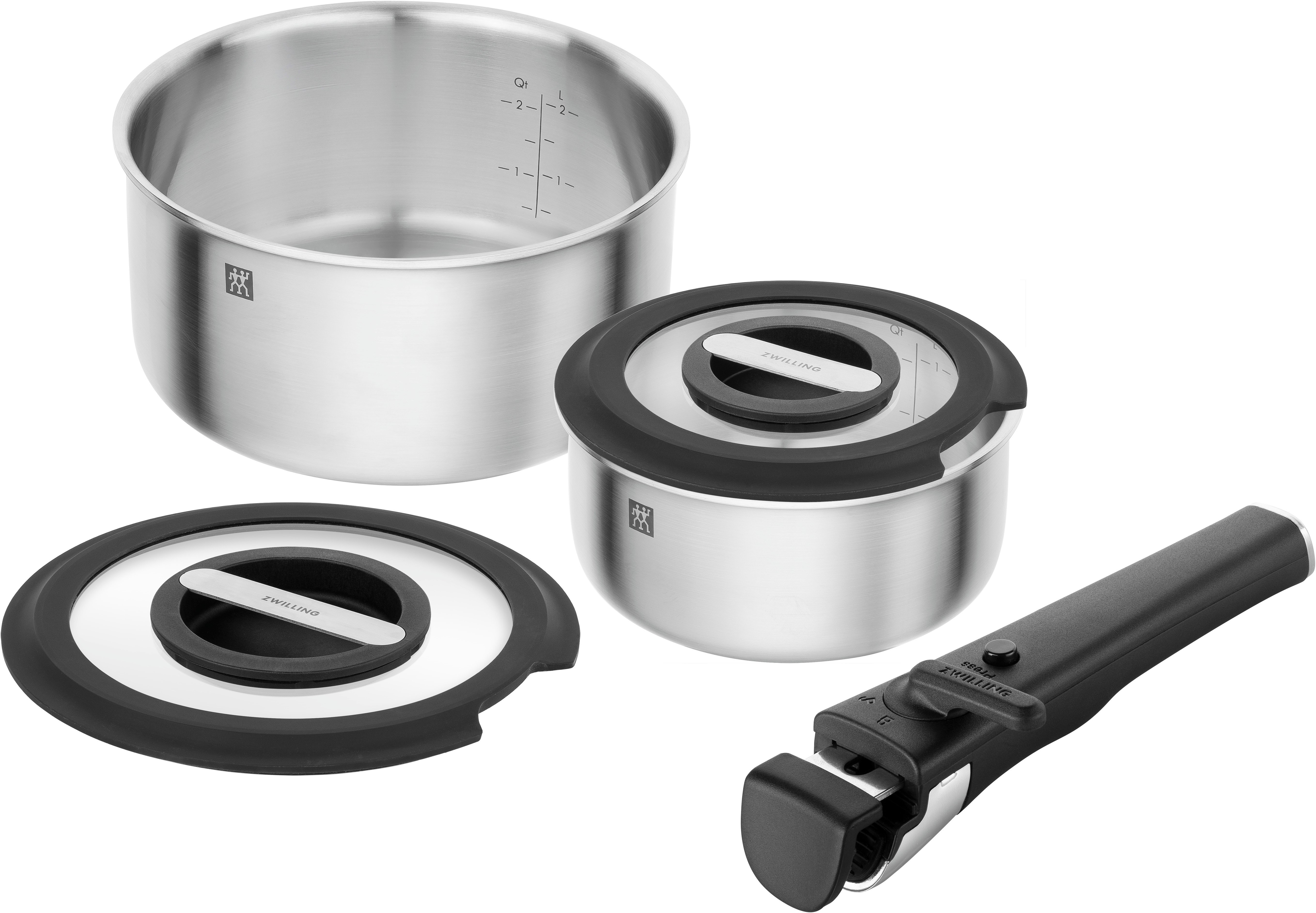 Zwilling - Unlock Pot Set - 5-pcs, 18/10 stainless steel