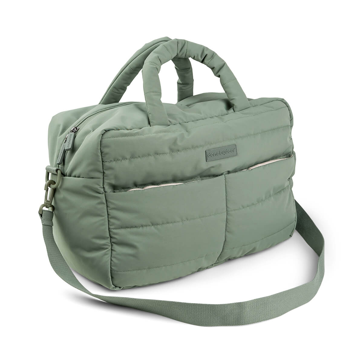Done by Deer - Gesteppte Wickeltasche - Grün - 41 x 21 x H 29 cm