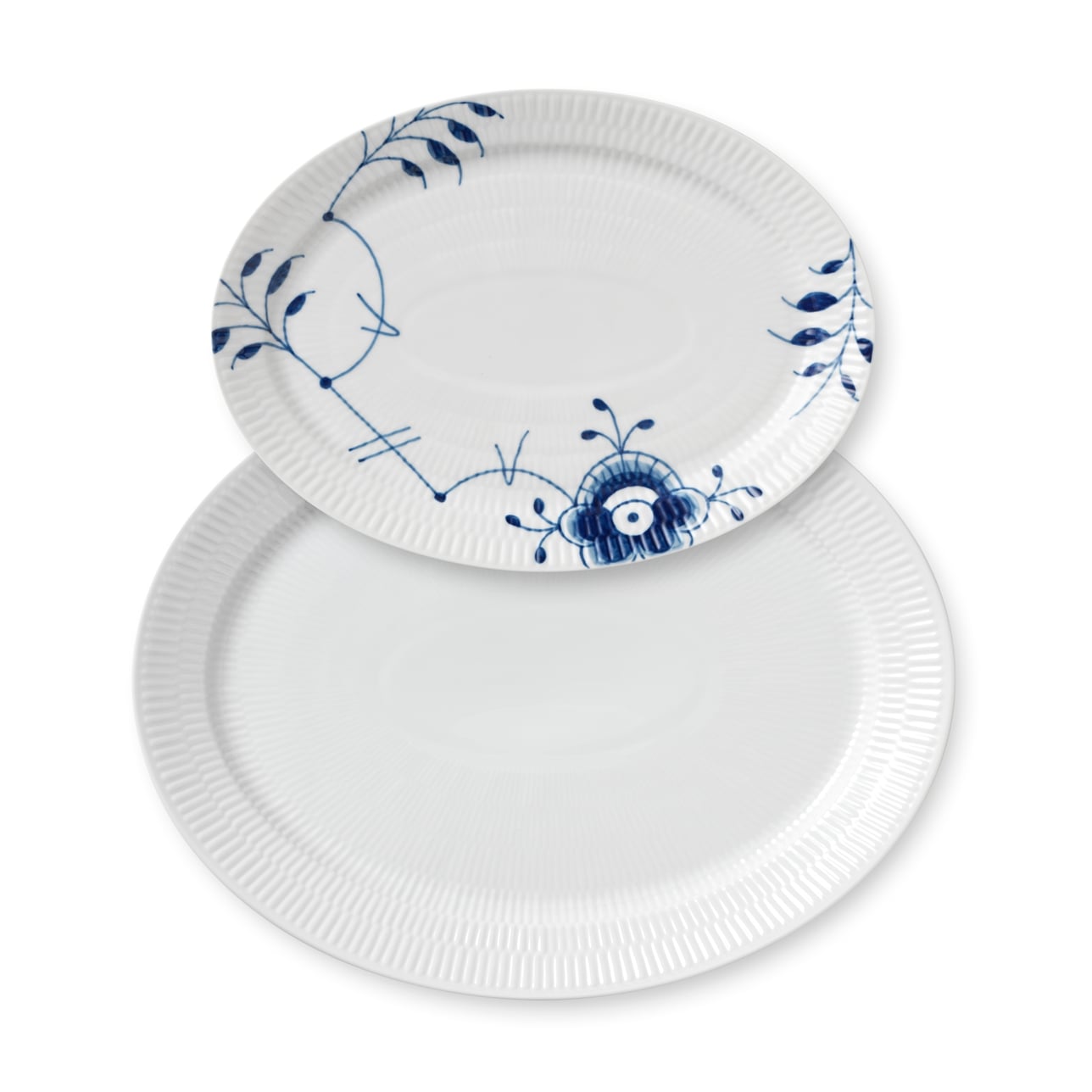 Royal Copenhagen - Mix Ovale Platten - Ø28 cm &Ø35 cm