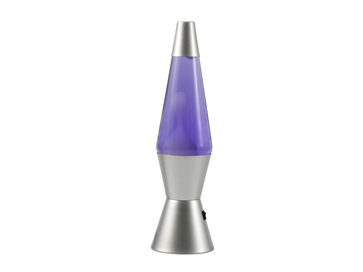 iTotal - Spaceship LED Lava Lamp with Silver Base - Purple (XL3325)