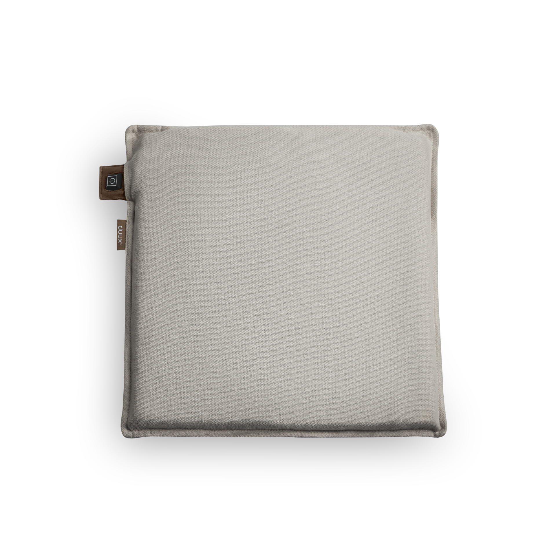Duux Mellow Beheiztes Sitzkissen – Grau - 40×40 cm - Memory-Schaum - 9 Std. kabellos