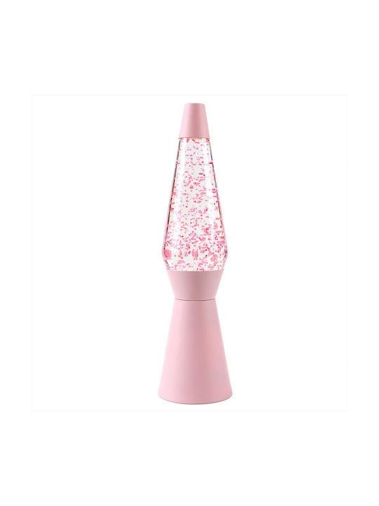 iTotal - Spaceship Glitter Lamp - Pastel Pink - 40 cm (XL2983)