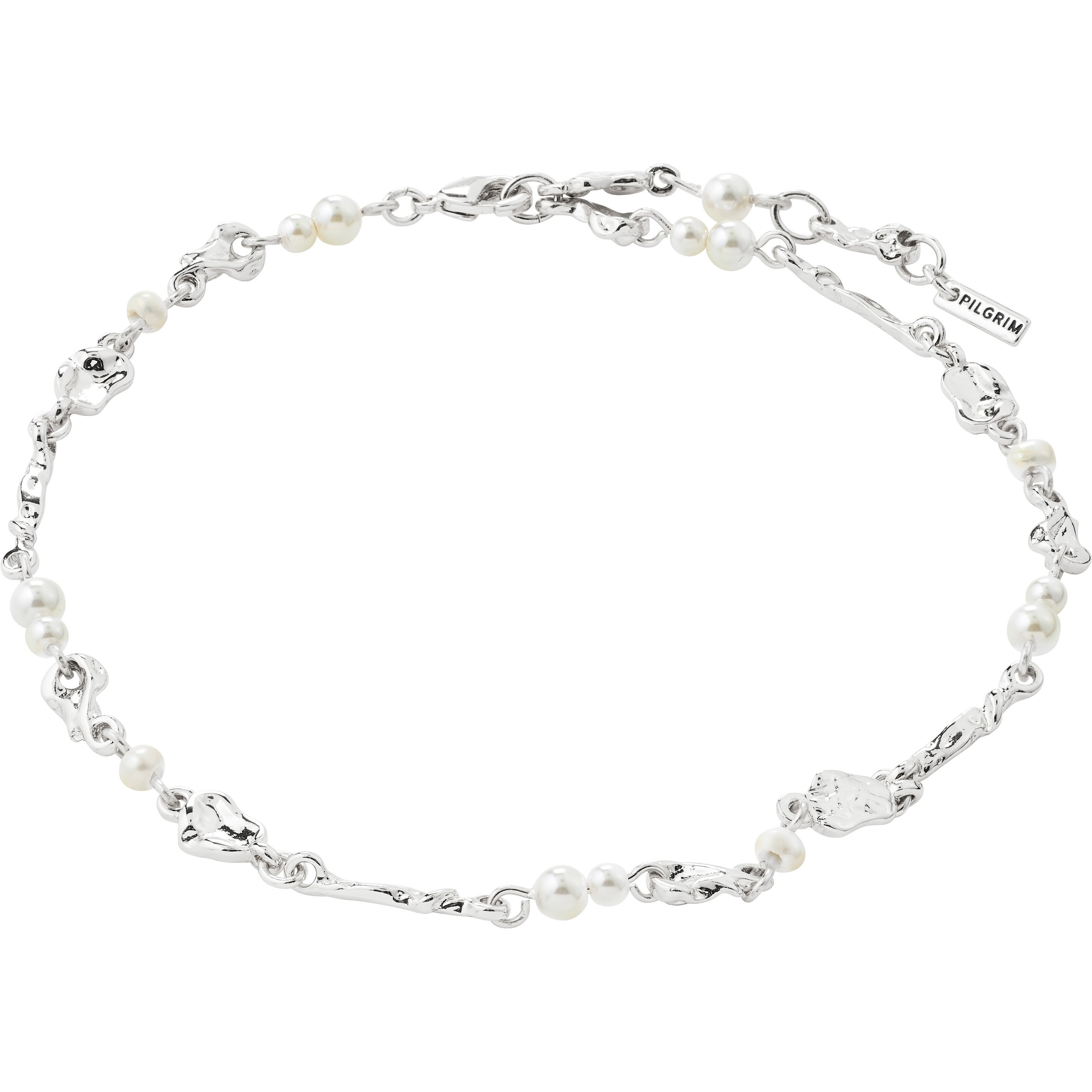 PILGRIM - SLOAN Ankle Chain - Silver Plated - 25 cm + 3 cm extension