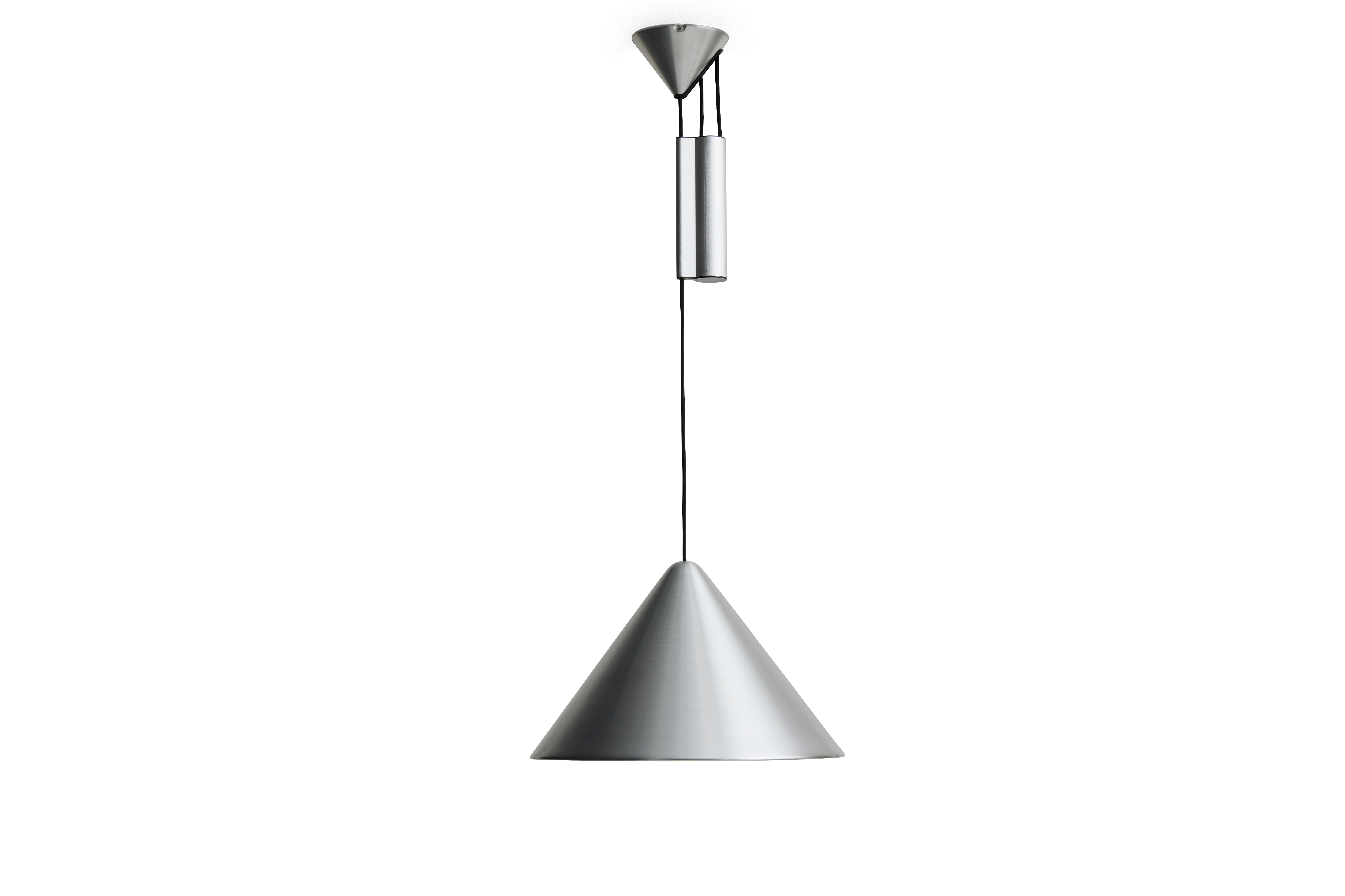 HAY - Compass Adjustable Pendant 430 - Gebürstetes Aluminium