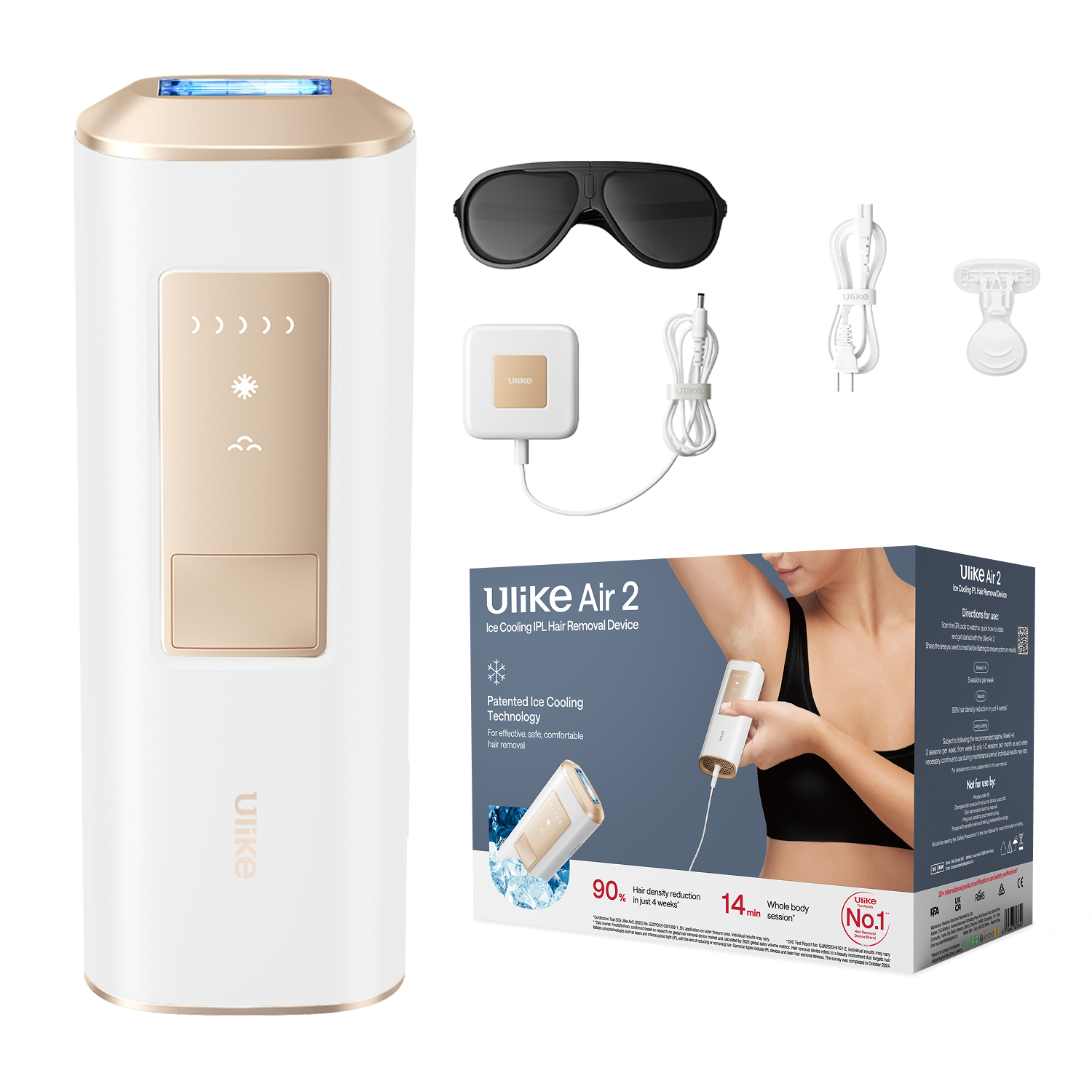 ULIKE - Air 2 Ice Cooling IPL Hair Removal Device - White