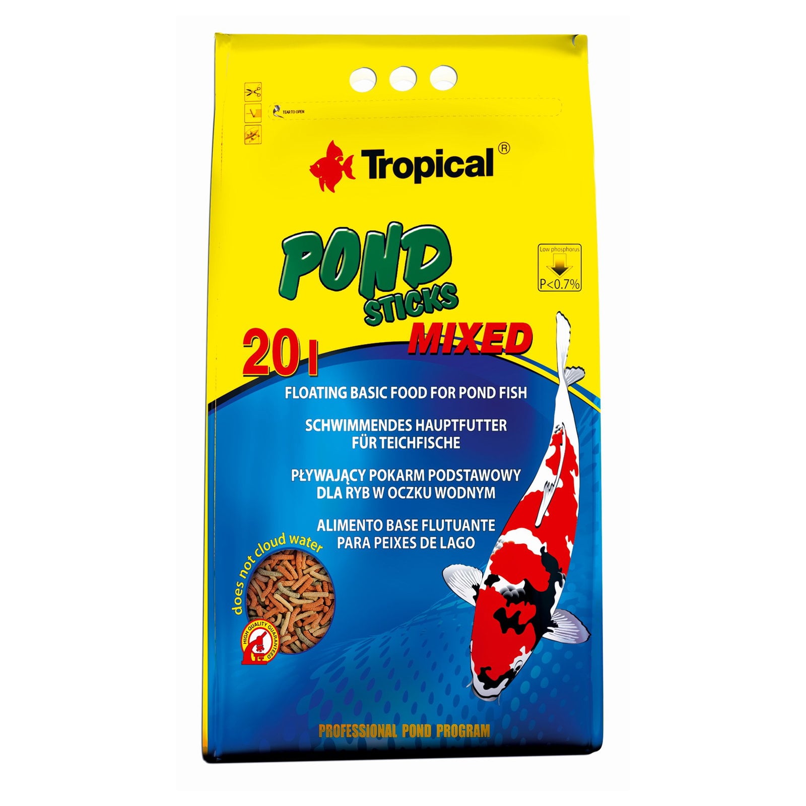 Tropical Pond sticks mix - 20liter
