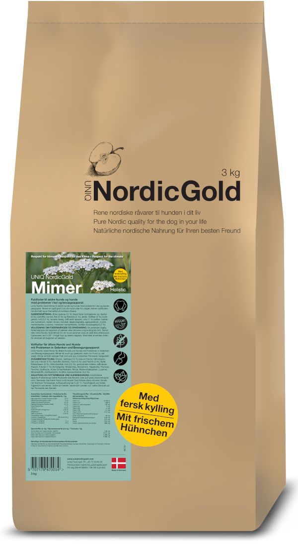 UniQ - Nordic Gold Mimer SENIOR Dog food - 10 kg