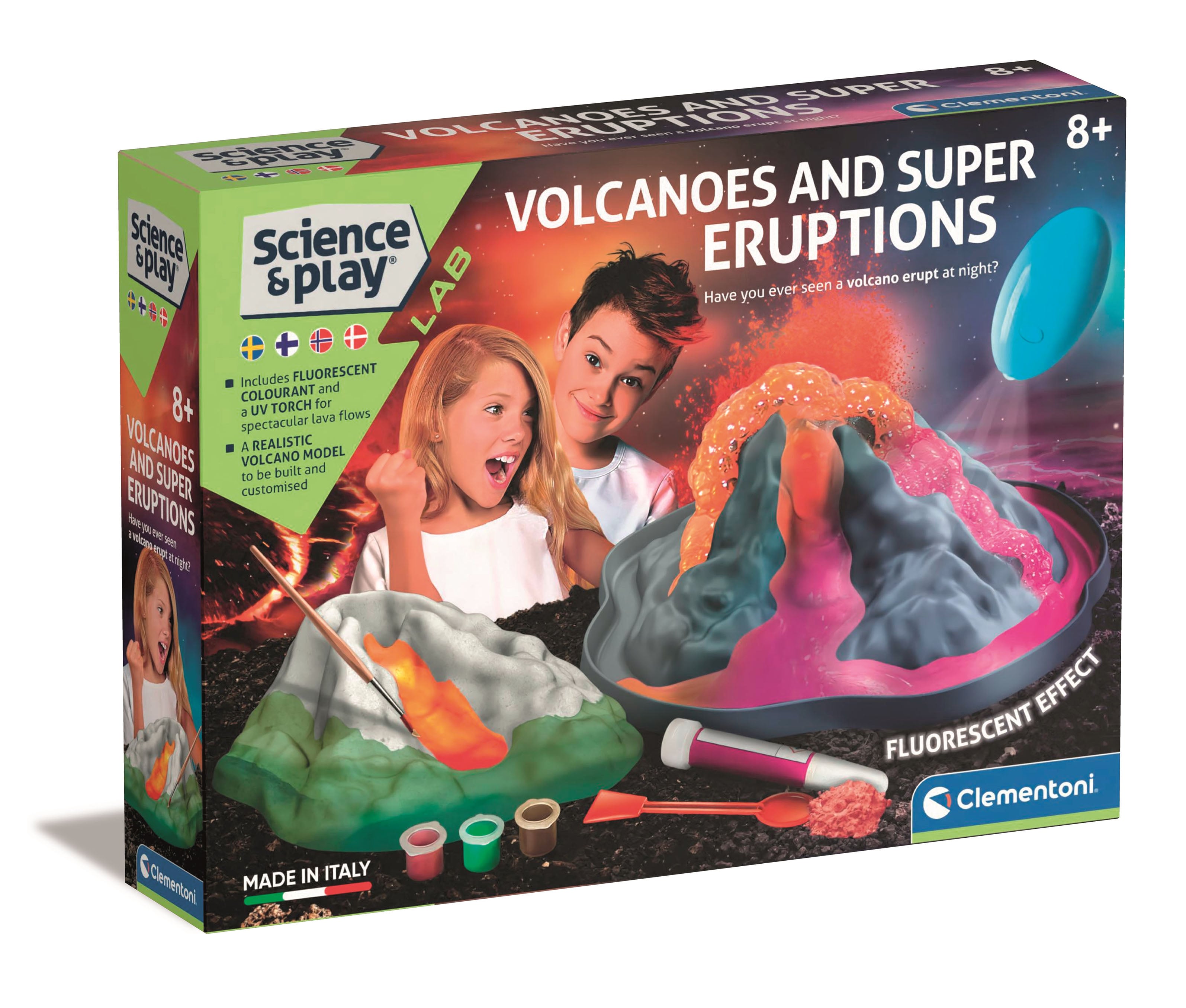 Clementoni - Science & Play - Volcano Glow in the Dark (78803)