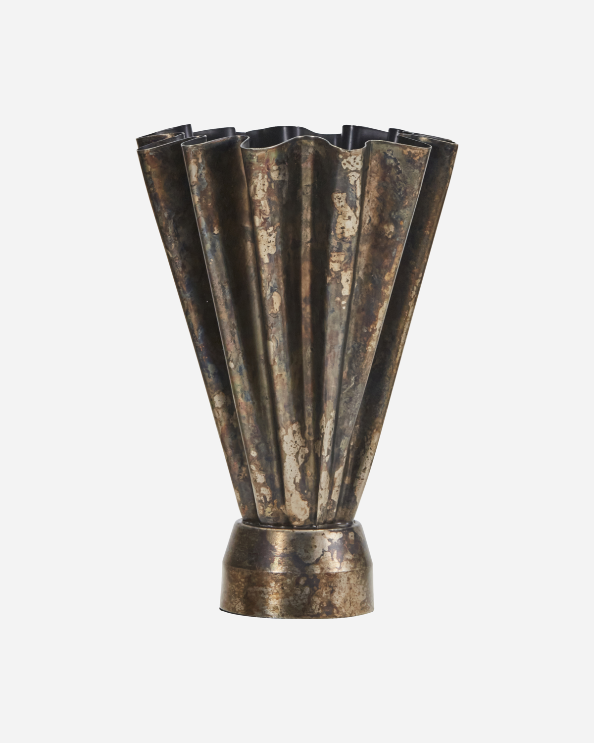 House Doctor - Flood Vase - H33 cm - Antikbraun