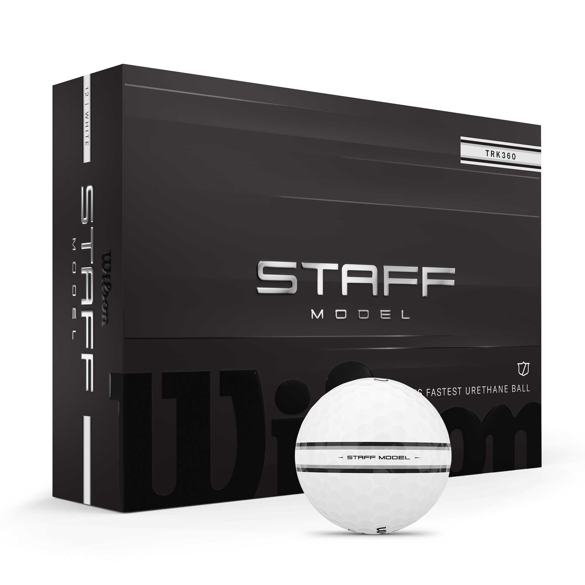 Wilson - Staff Model TRK360 Golfbolde (12 stk.) – Tour-Performance med Præcis Alignment og Kontrol