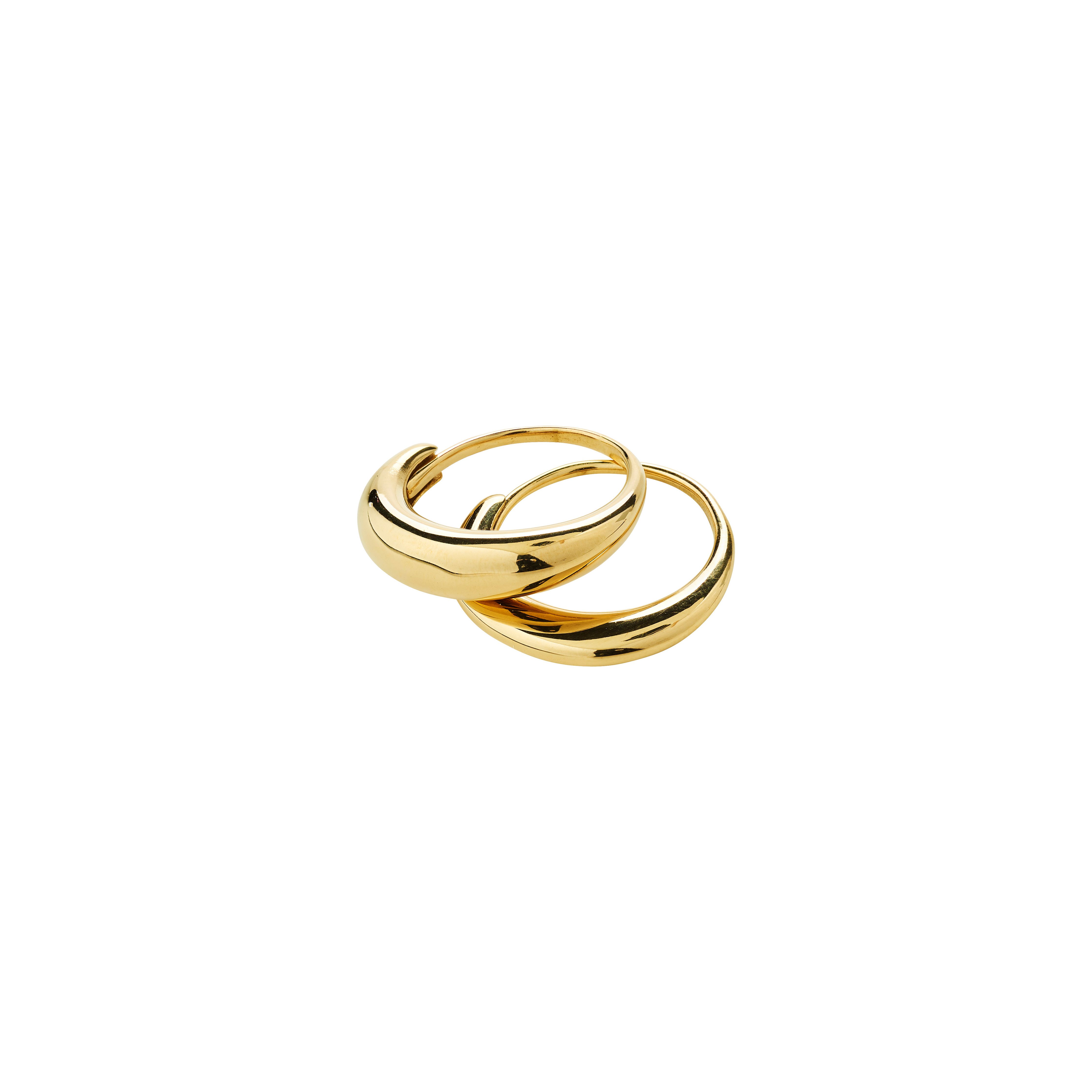 PILGRIM - KAISYN Ring 2-in-1 Set - Gold Plated - Adjustable Fit