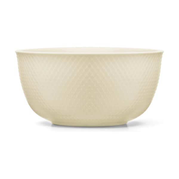 Lyngby Porcelæn - Rhombe Earth Servierschale - Ø22 cm - Marmor