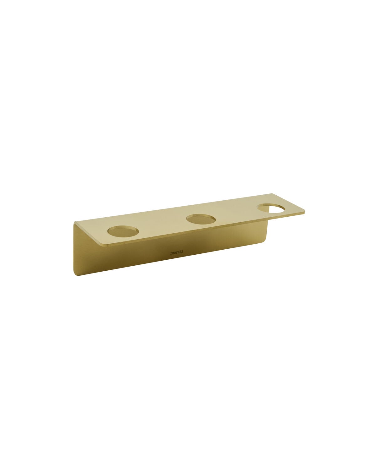 Meraki - Bottle holder with 3 holes - Brushed brass