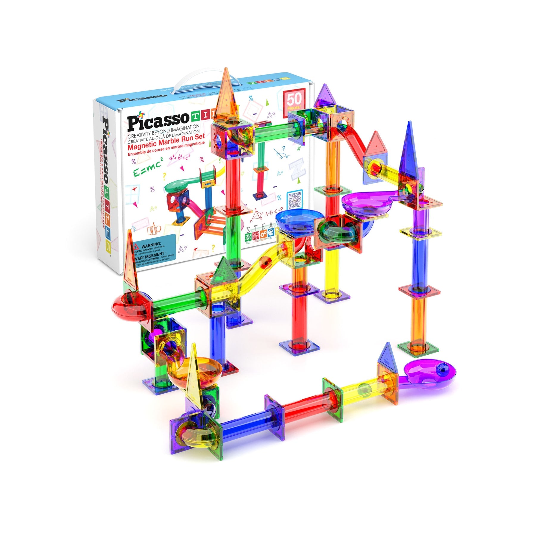 Picasso Tiles - Marble run set (50 pcs) (PTG50)
