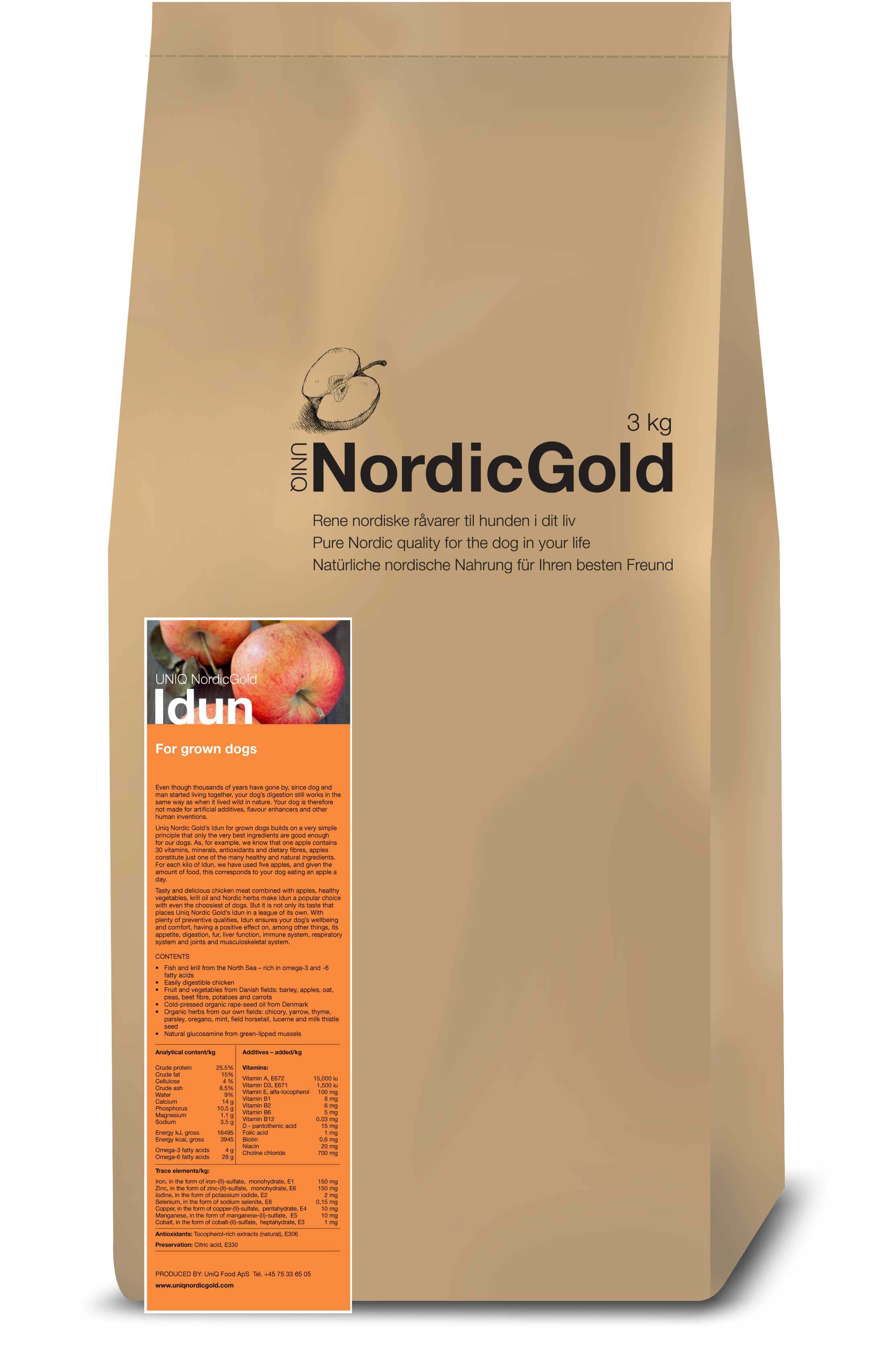 UniQ - Nordic Gold Idun Adult  Dog food