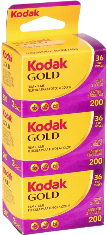 Kodak Gold 200 35mm Farbfilm – ISO 200, 36 Aufnahmen (3er-Pack)