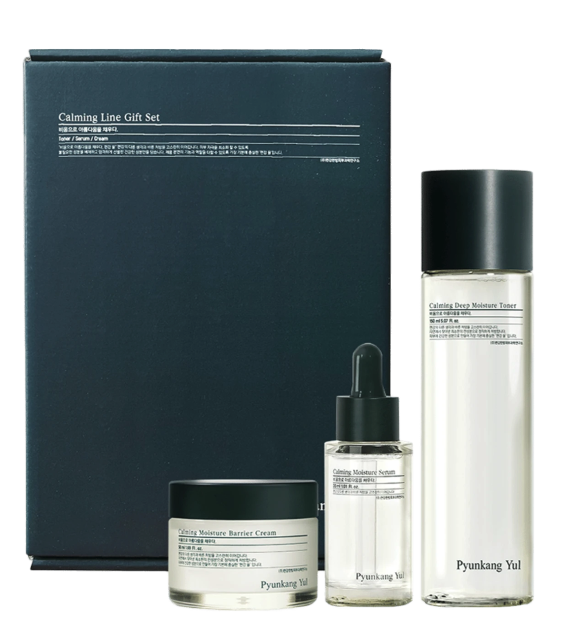 Pyunkang Yul - Calming Line Gift Set - Deep Moisture Toner 150 ml + Calming Serum 30 ml +  Calming Moisture Barrier Cream 50 ml