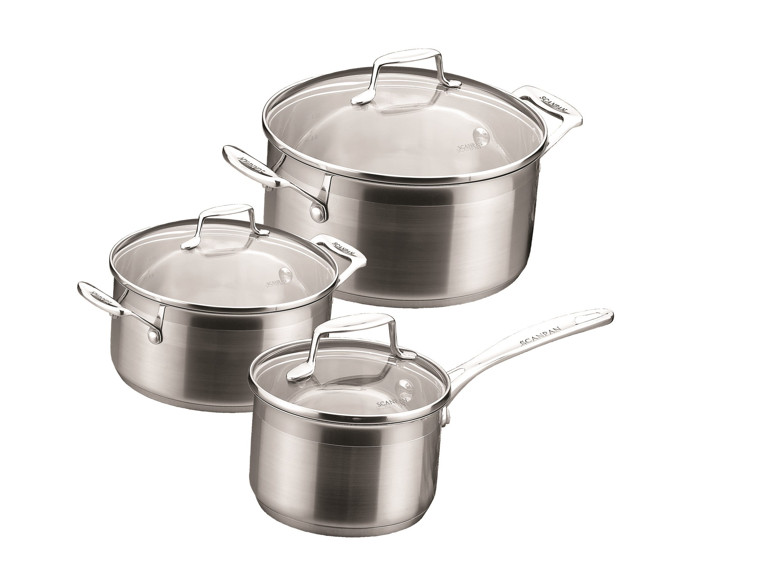Scanpan - Impact Topfset - Induktion - Set mit 3 - 1,8 L / 2,5 L / 3,2 L