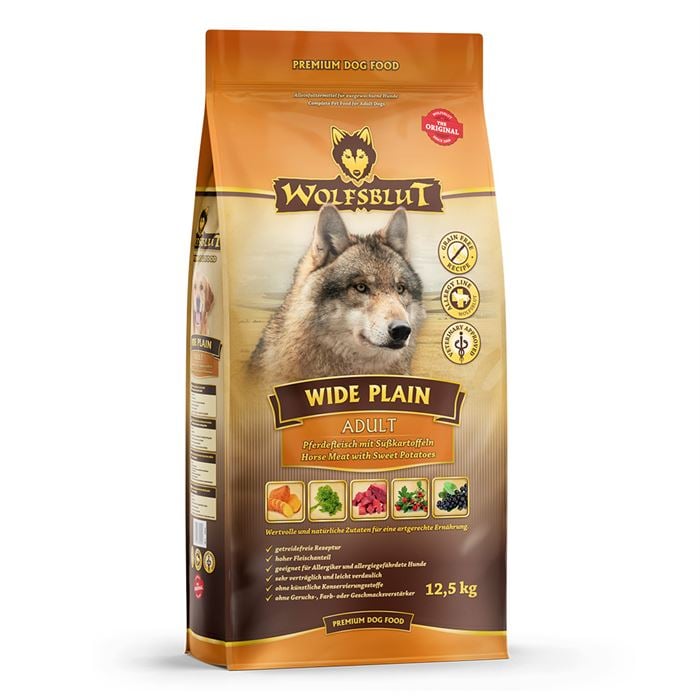 Wolfsblut - Dogfood - Wide plain horse adult 12,5 kg. - (wb005)