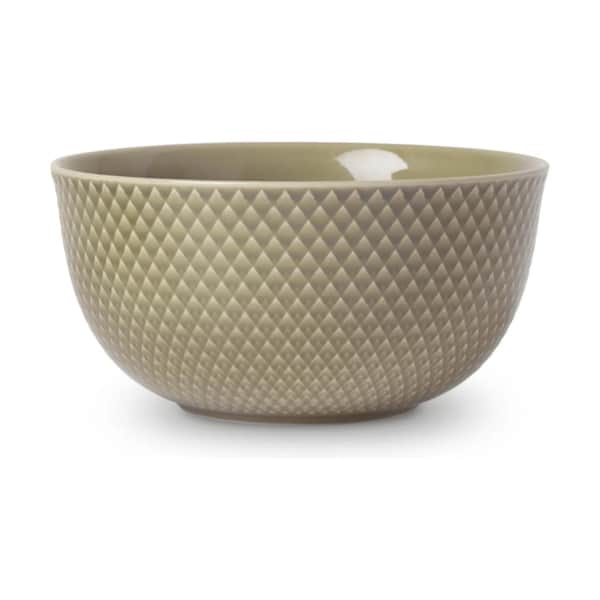 Lyngby Porcelæn - Rhombe Earth Schale - Ø15.5 cm - Ton