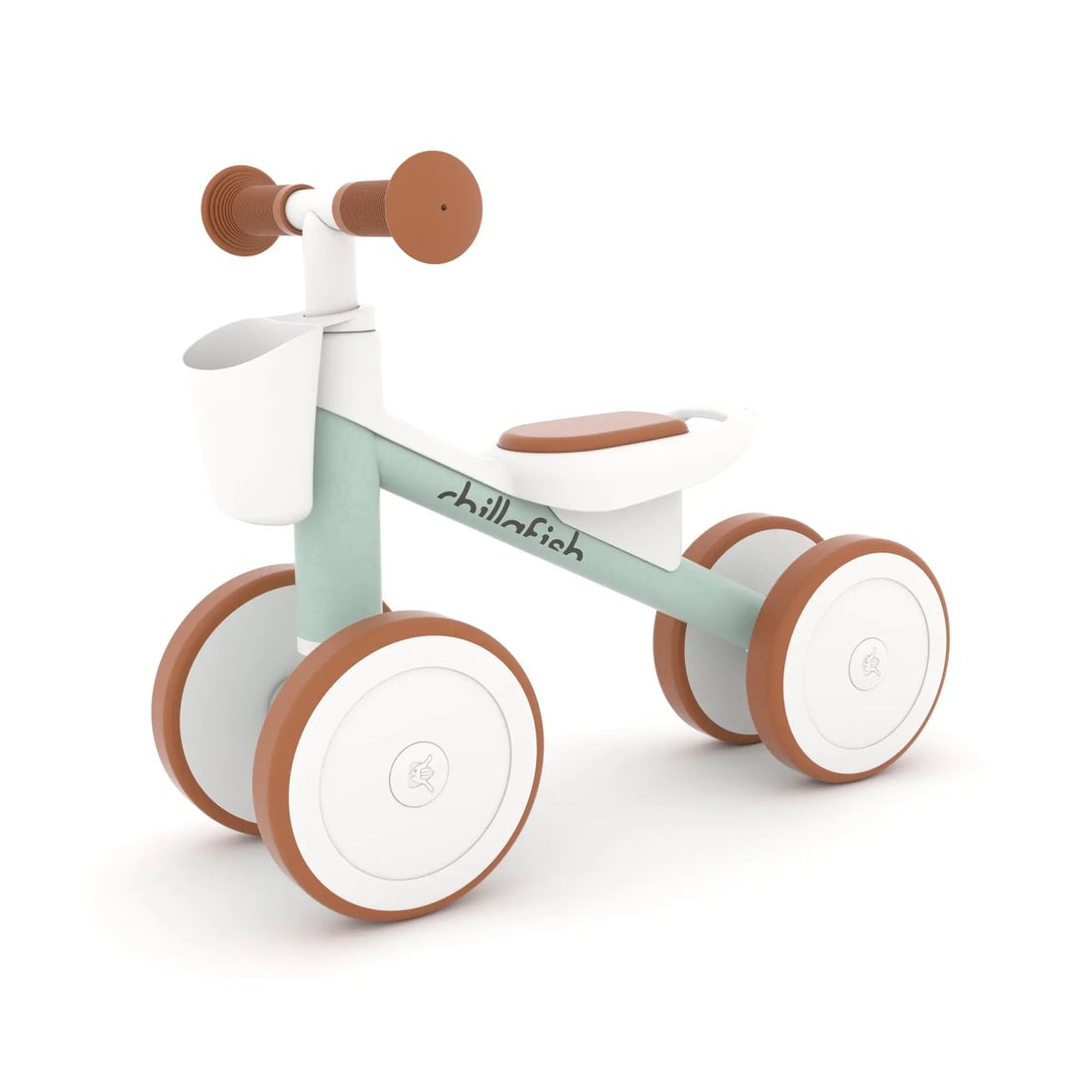CHILLAFISH - Racer 4-wheel stylish rideon with TPR wheels, seat and carry handle (CPQR01BRE)