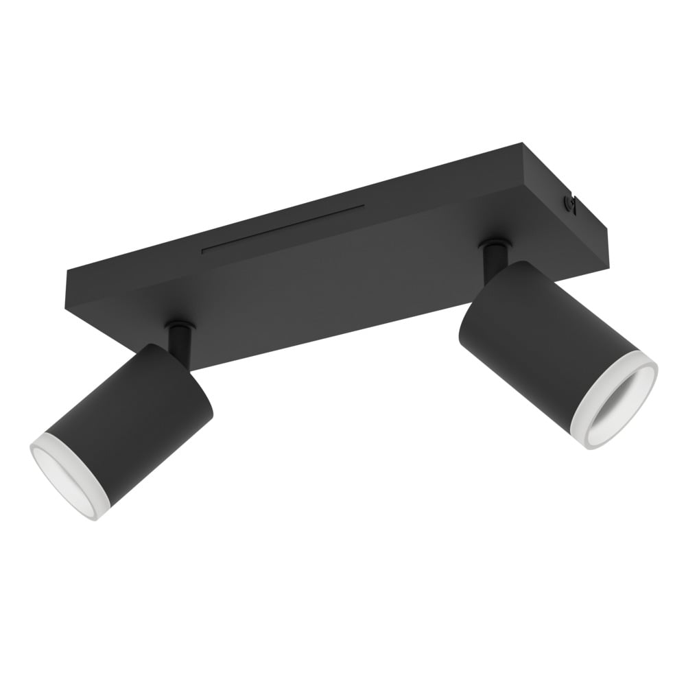 EGLO CONNECT-Z MELITELLO-Z Smart Spotlight – RGB + Tunable White, 2x spots  Zigbee, Matter & Thread Compatible - Black