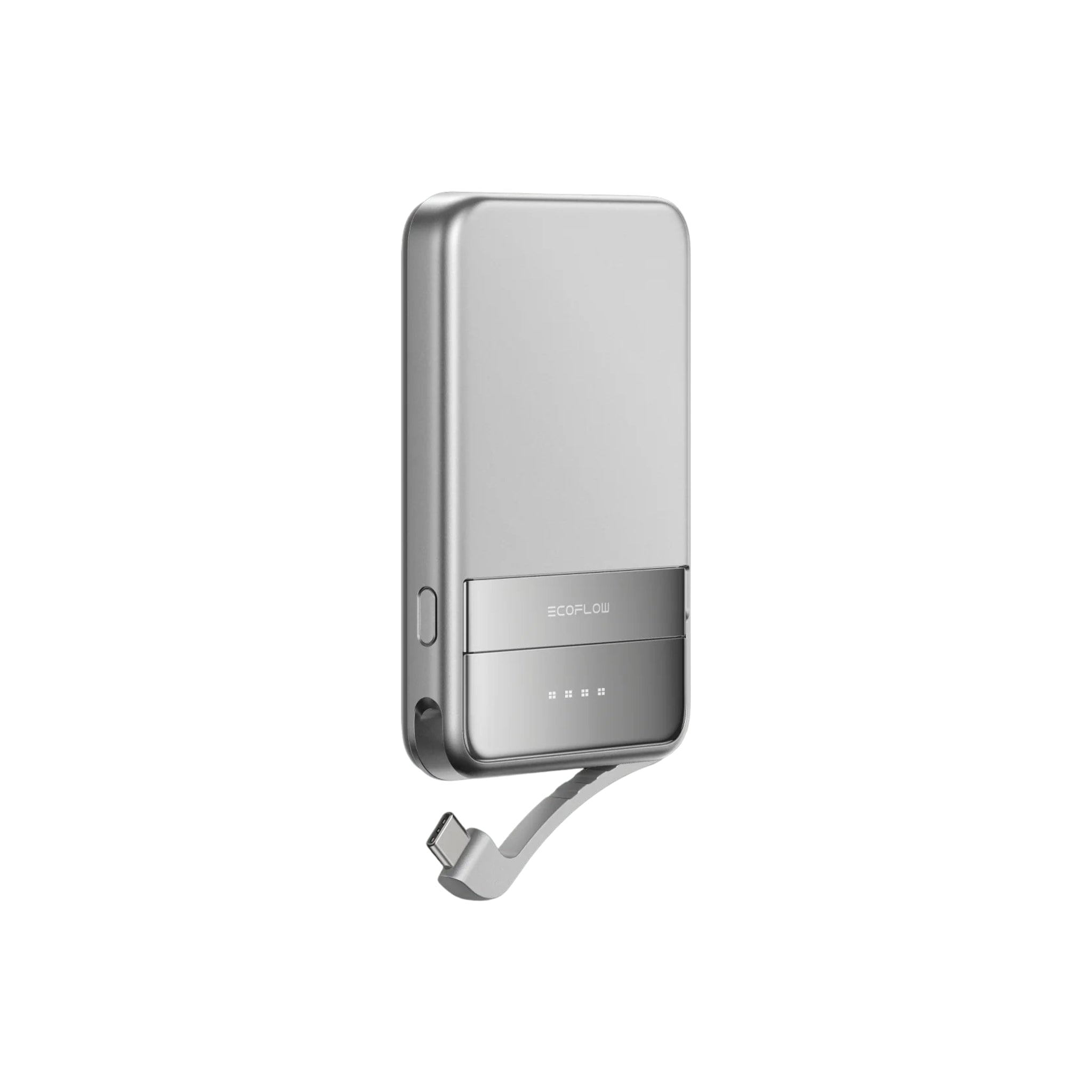 EcoFlow Rapid Magnetische Powerbank 5.000 mAh – Silber – Schnelles Laden & Elegantes Design