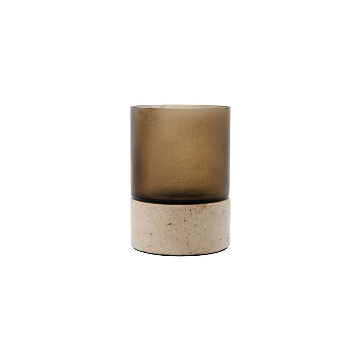 House Doctor - Rivo Kerzenhalter - H14 cm, Ø10 cm - Braun