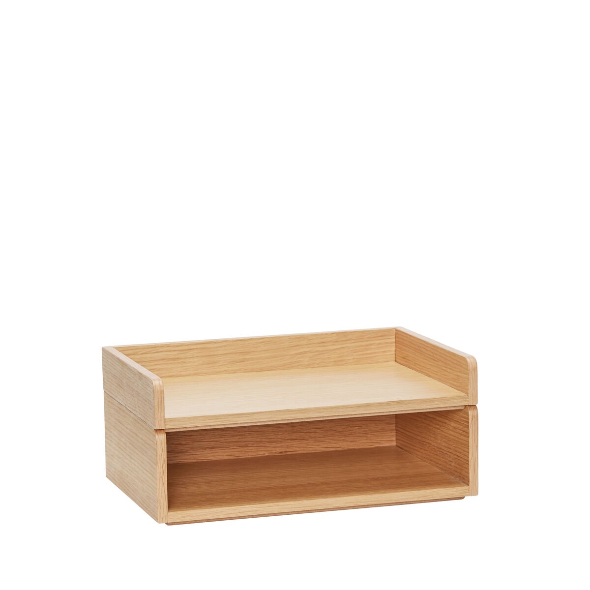 Hübsch – Afour Tablett – 33x22xH15 cm – Natur